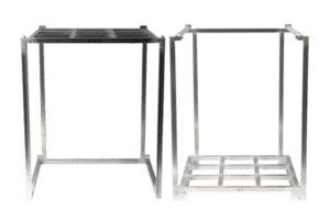 Inverted nesting rack and nesting rack