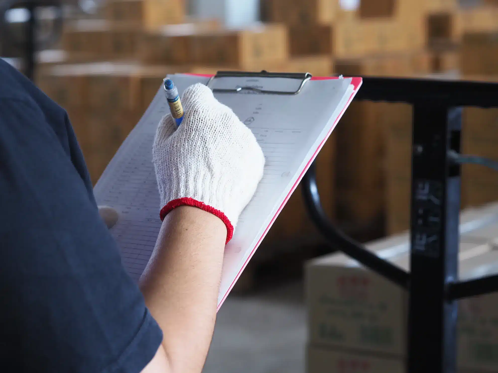 checklist hand pallet