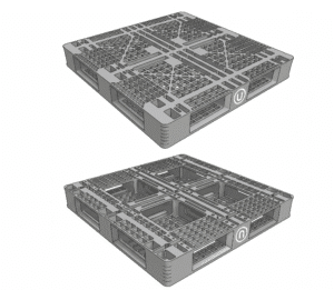 black plastic pallet