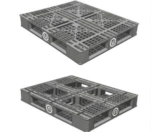 black plastic pallet